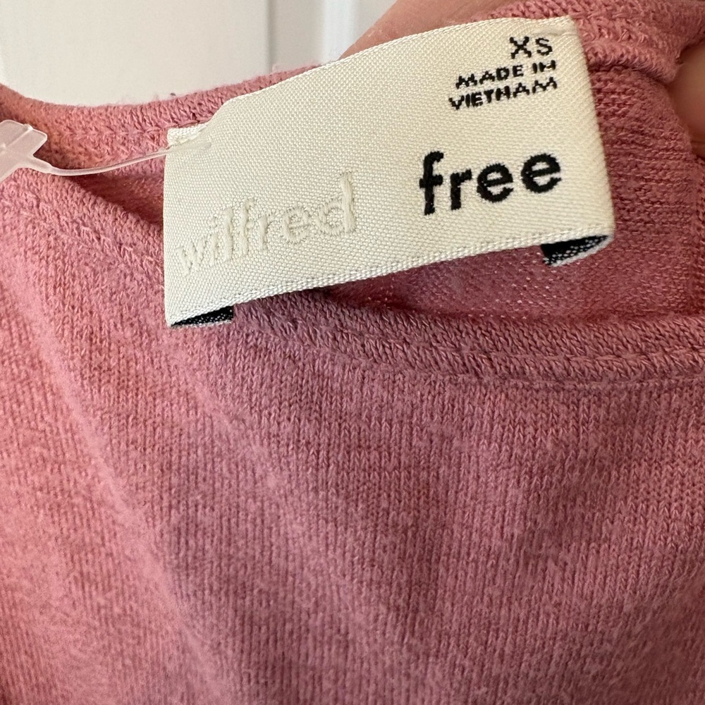 Aritzia Wilfred Free Dusty Pink Sleeveless Tank Dress Size Extra Small - Picture 7 of 12